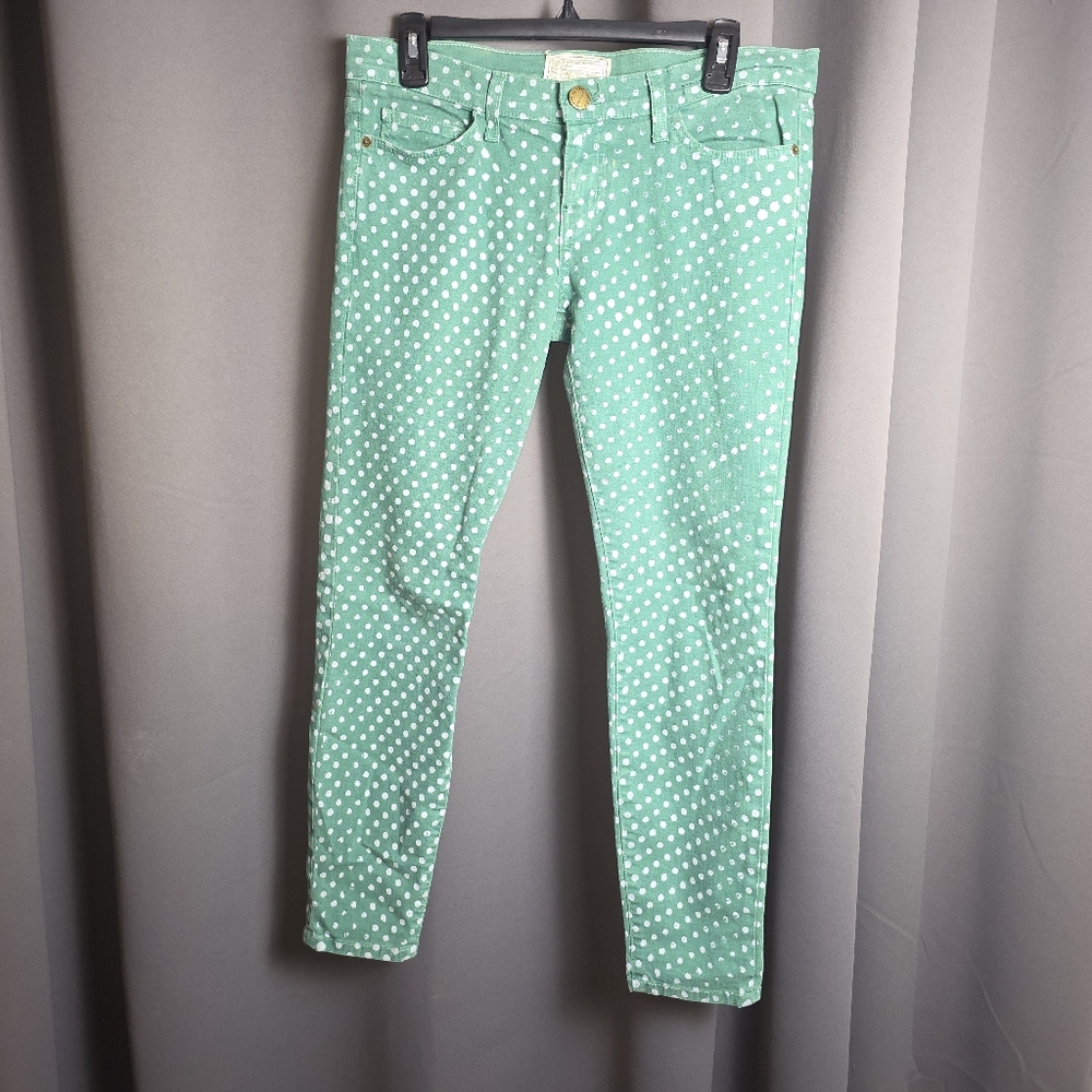 Current/Elliott “The Stiletto” Polka Dot Skinny Jeans – Size 28